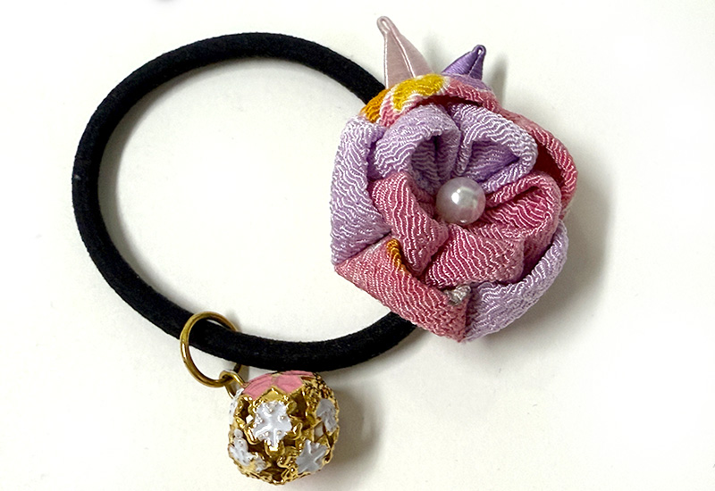 細工纏花雙層髮圈 細工纏花雙層髮圈