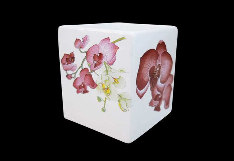 T19-蘭花筆筒 T19-蘭花筆筒