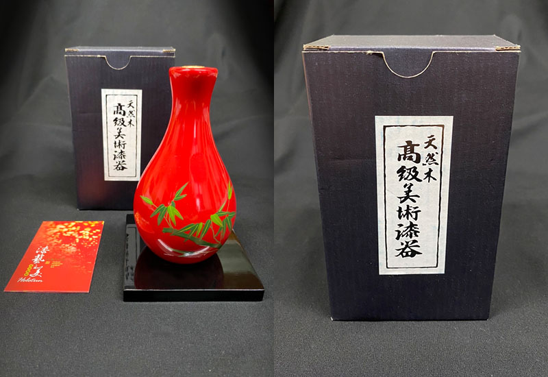 彩繪小花器-竹