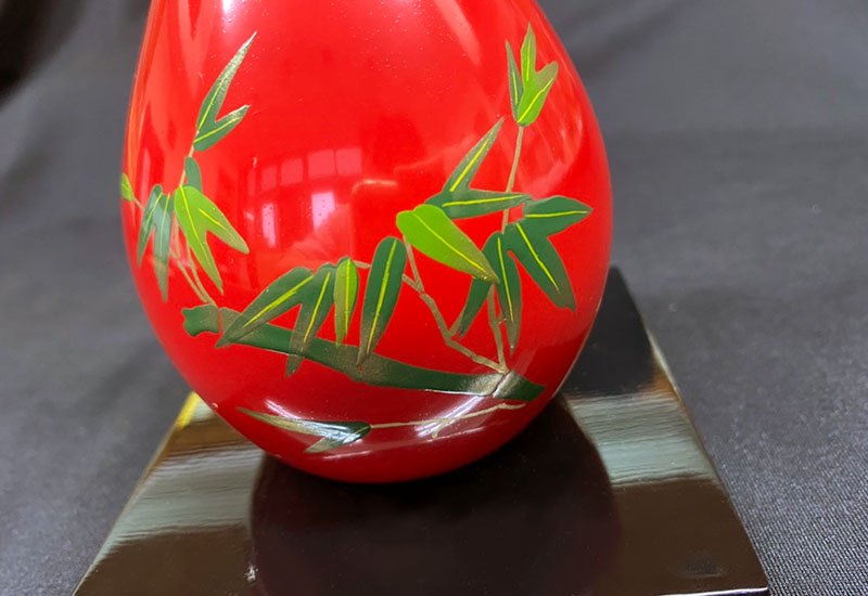 彩繪小花器-竹