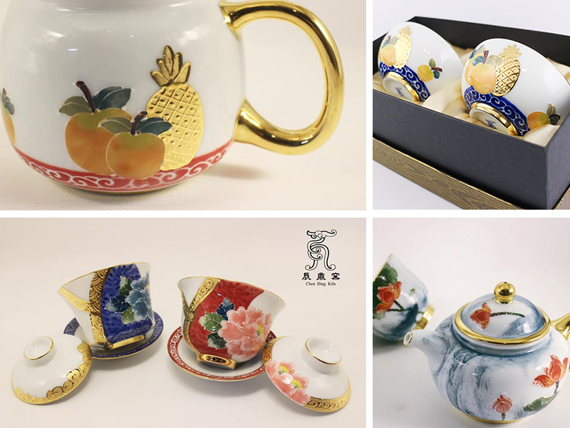 台灣陶瓷工藝鎏金法華彩Taiwan porcelain craft Gilding Art