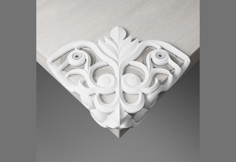 渦卷紋護角 防撞桌角 (真清白) 渦卷紋護角 防撞桌角 (真清白)