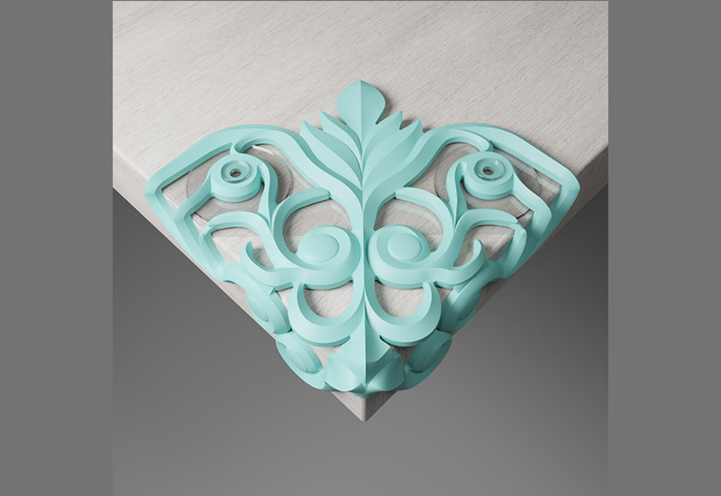 渦卷紋護角 防撞桌角 (薄荷藍) 渦卷紋護角 防撞桌角 (薄荷藍)