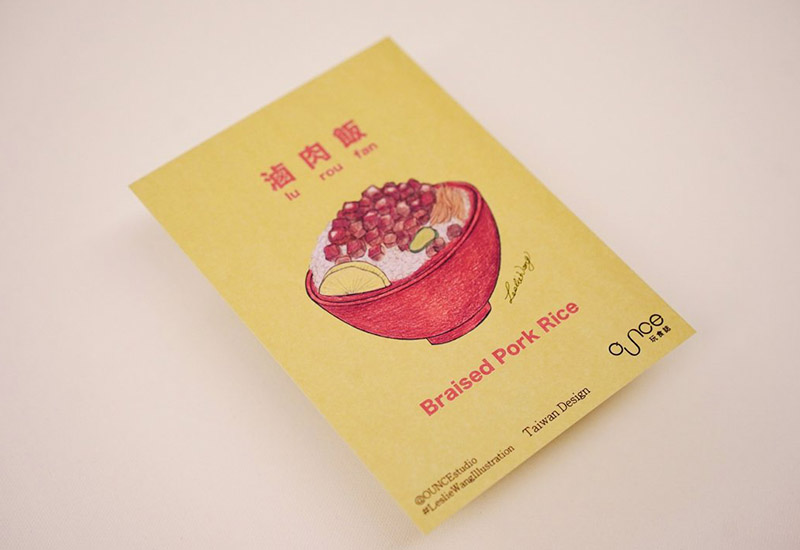 台灣小吃明信片6入組 台灣小吃明信片6入組