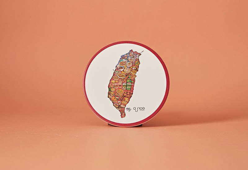 台灣小吃地圖杯墊 台灣小吃地圖杯墊