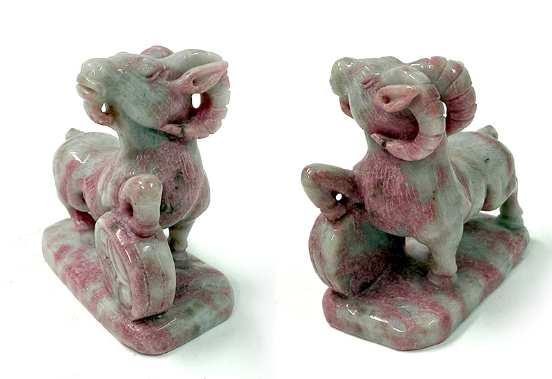 玫瑰石動物擺件(大)-石獅/羊/狗/鼠/豬/龍 玫瑰石動物擺件(大)-石獅/羊/狗/鼠/豬/龍