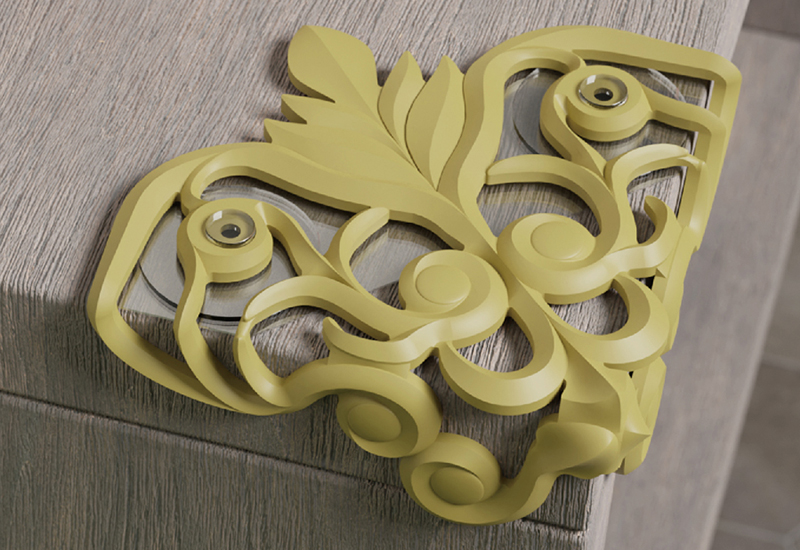 渦卷紋護角 防撞桌角 (嫩黃綠) 渦卷紋護角 防撞桌角 (嫩黃綠)