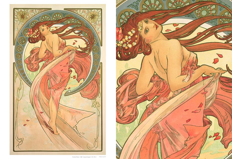 Mucha 慕夏系列 A4海報-舞蹈 慕夏大海報 The Arts: Dance