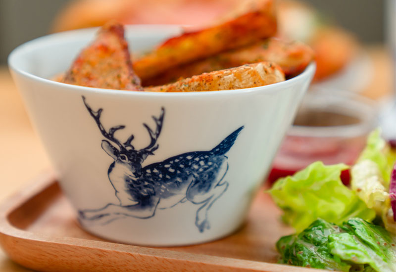 T56-梅花鹿碗盤組(6碗6盤)