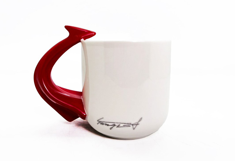 楊英風 鳳凰來儀造型馬克杯(紅)
