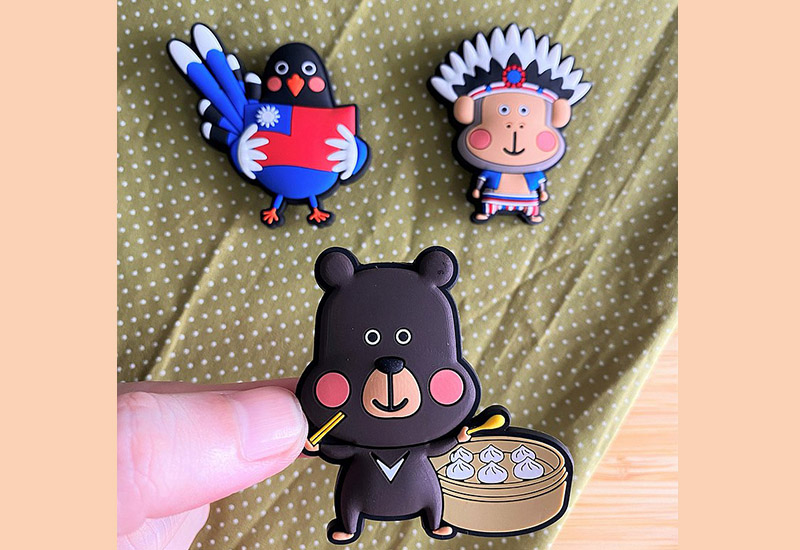 PON皮家族台灣動物磁鐵3入組(黑熊、鵲、獼猴)